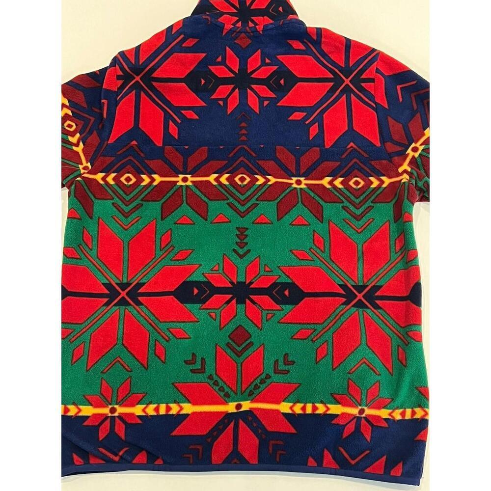 $258 POLO RALPH LAUREN SNOWFLAKES NORDIC WINTER POLAR FLEECE PULLOVER Size M - Picture 5 of 8
